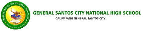 general santos city national high school logo|GSCNHS .